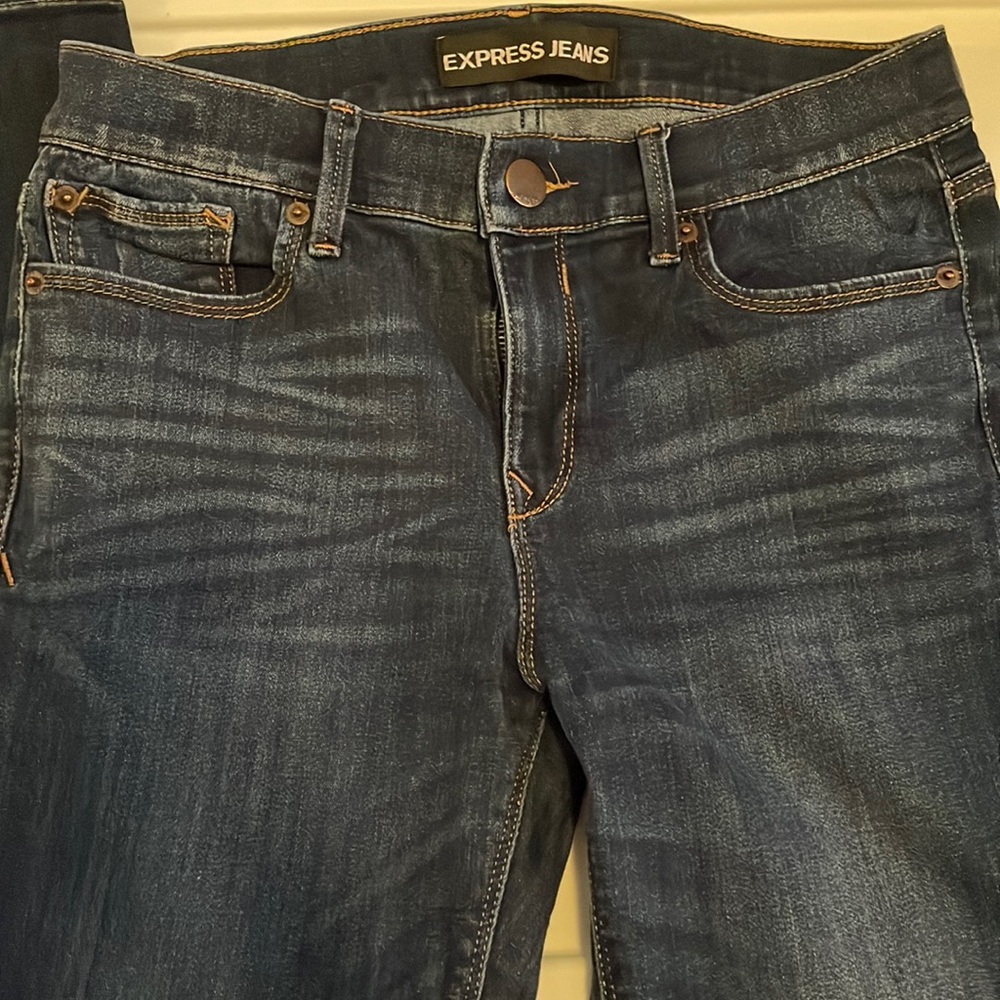 Express mid rise skinny jeans